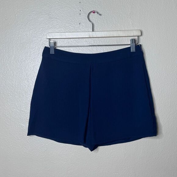 Trina Turk Skort Women's 4 Navy Blue Flat Front High Rise Pockets - Picture 1 of 10